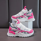 Kids Sneakers Children Casual Shoes 2026 New Trendy PU Leather Sports Shoes for Boy Girls Comfortable Running Shoes Gym Trainers