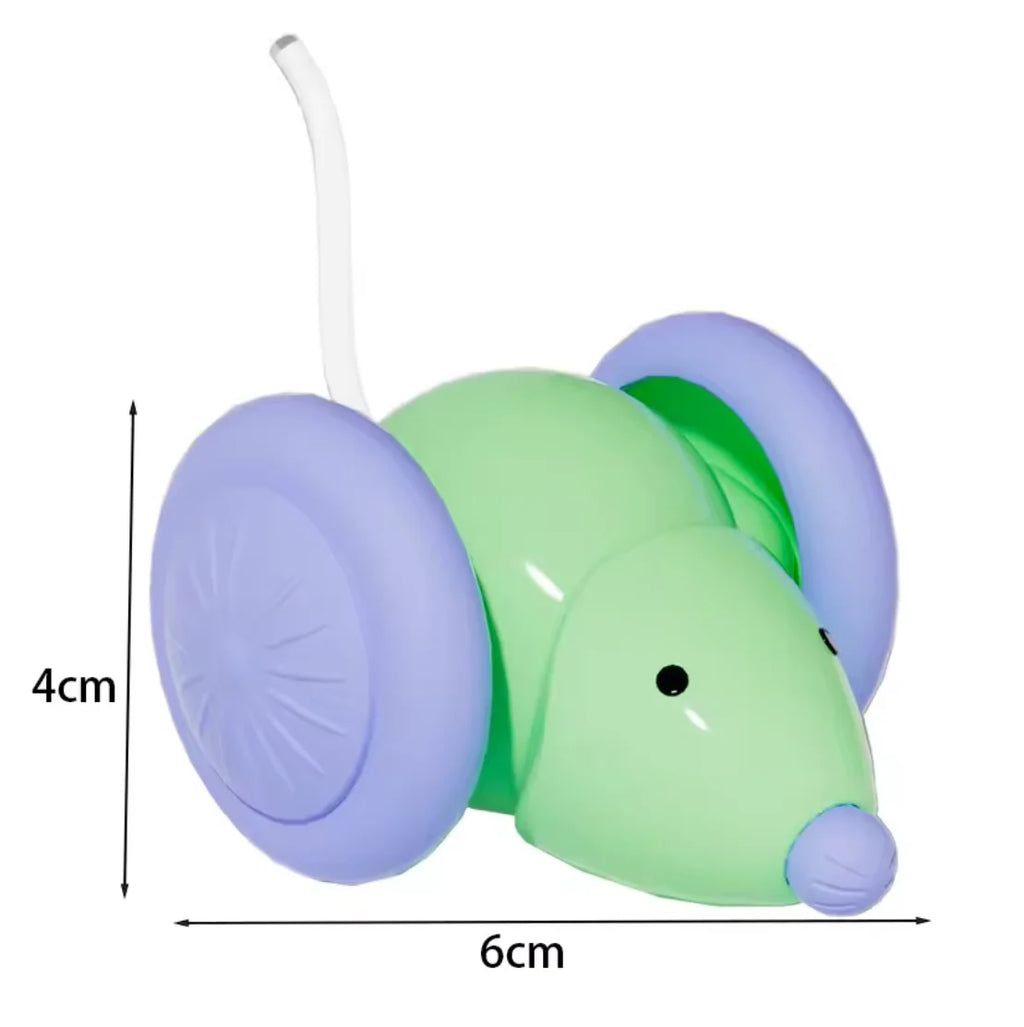 Interactive Cat Toy Electric Mouse Car Automatic Teaser kitten Pet Toys Rechargeable Intelligent Obstacle Avoidance Cat Car Toy