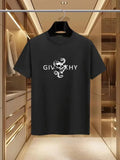 2026 New Men's Summer Luxury Fashion Printed T-shirt with Pure Cotton Round Neck Is Casual and Trendy, Y2K High-en