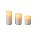 3pcs LED Flameless Candles Set, LED Plastic Flickering Candle Light for Halloween, Chriatmas, Thankagiving, Wedding, Party Decor