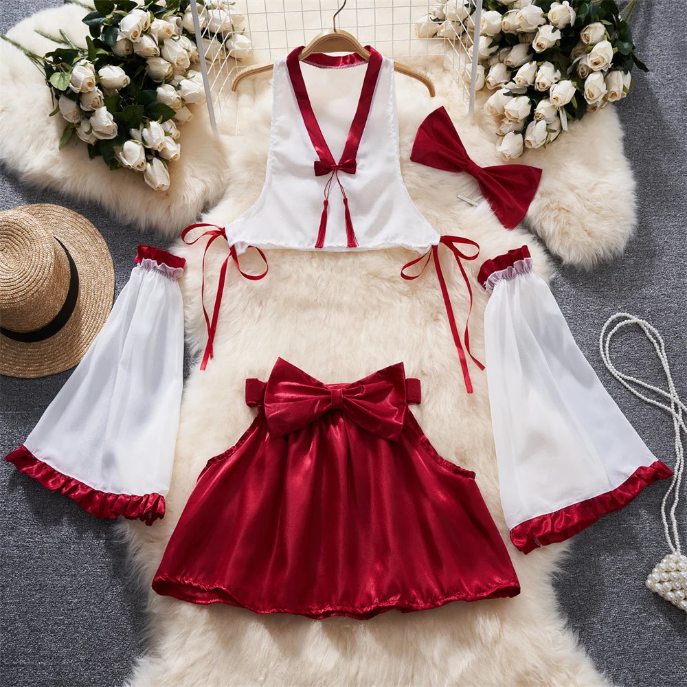 Valentine Party Sleepwear Combination Catsuits Slim Intimate Erotic Mesh Strappy Rompers Women Bodysuits Lingerie Sexy Sets