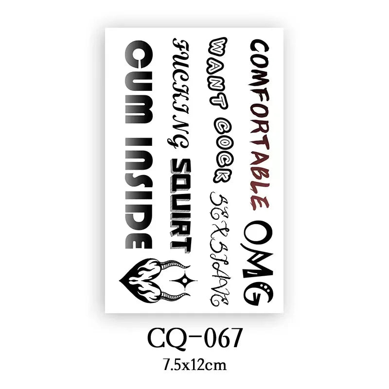 New Temporary Tatoo for Women Sexy Chest Waist Stickers Clavicle Big FakeTattoo Art Deco Beauty Scar Waterproof Tattoo Stickers