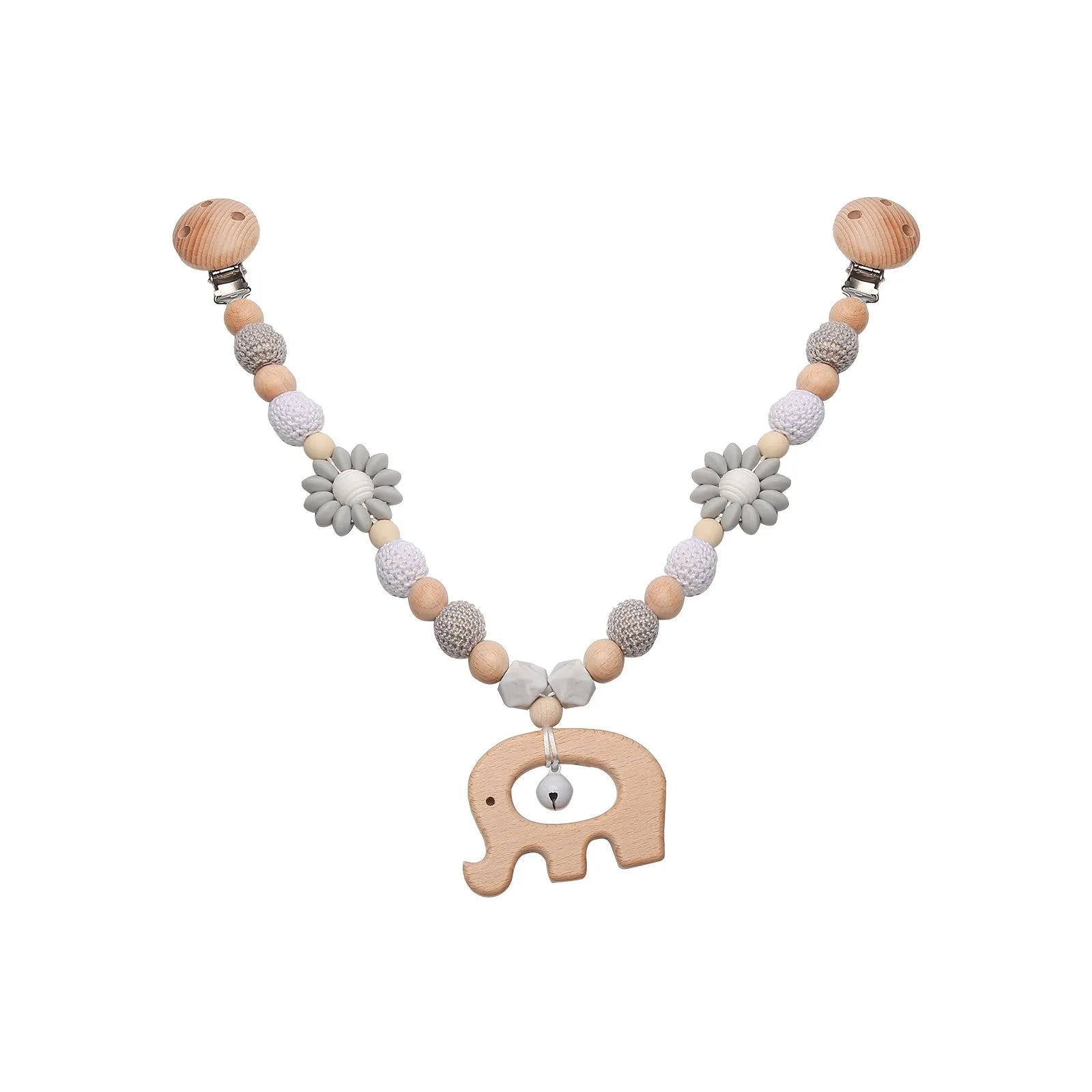Baby Wooden Crochet Stroller Toys Hanging Stroller Rattle Crib Bell Animal Mobiles Gym Stroller Pendants Gifts Children's Toys
