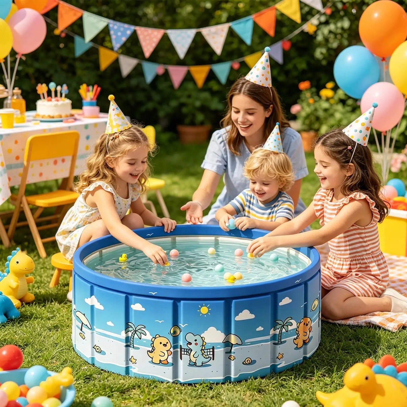 90/120/160cm Foldable Children's Swimming Pool Home Foldable Frame Bathing Pool PVC Waterproof Portable Swim Tool