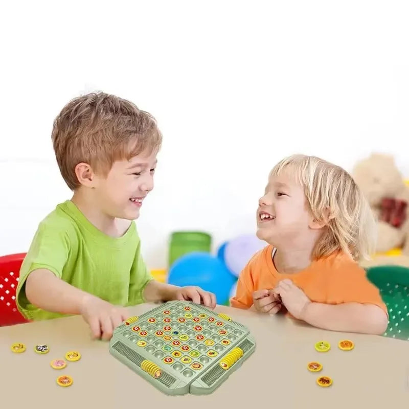 Interactive Board Game Fruit Flip Chess Game Toys Matching Puzzle Board Cartoon Flip Chess Memory Game Kid Boys Girl Child Gifts