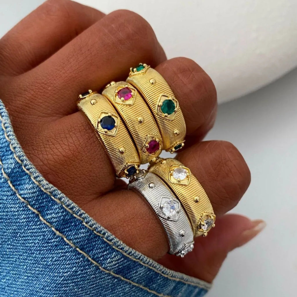 European and American New Style Palace Retro Brushed Diamond-Studded Open Bracelet for Women Exquisite Versatile Bangles