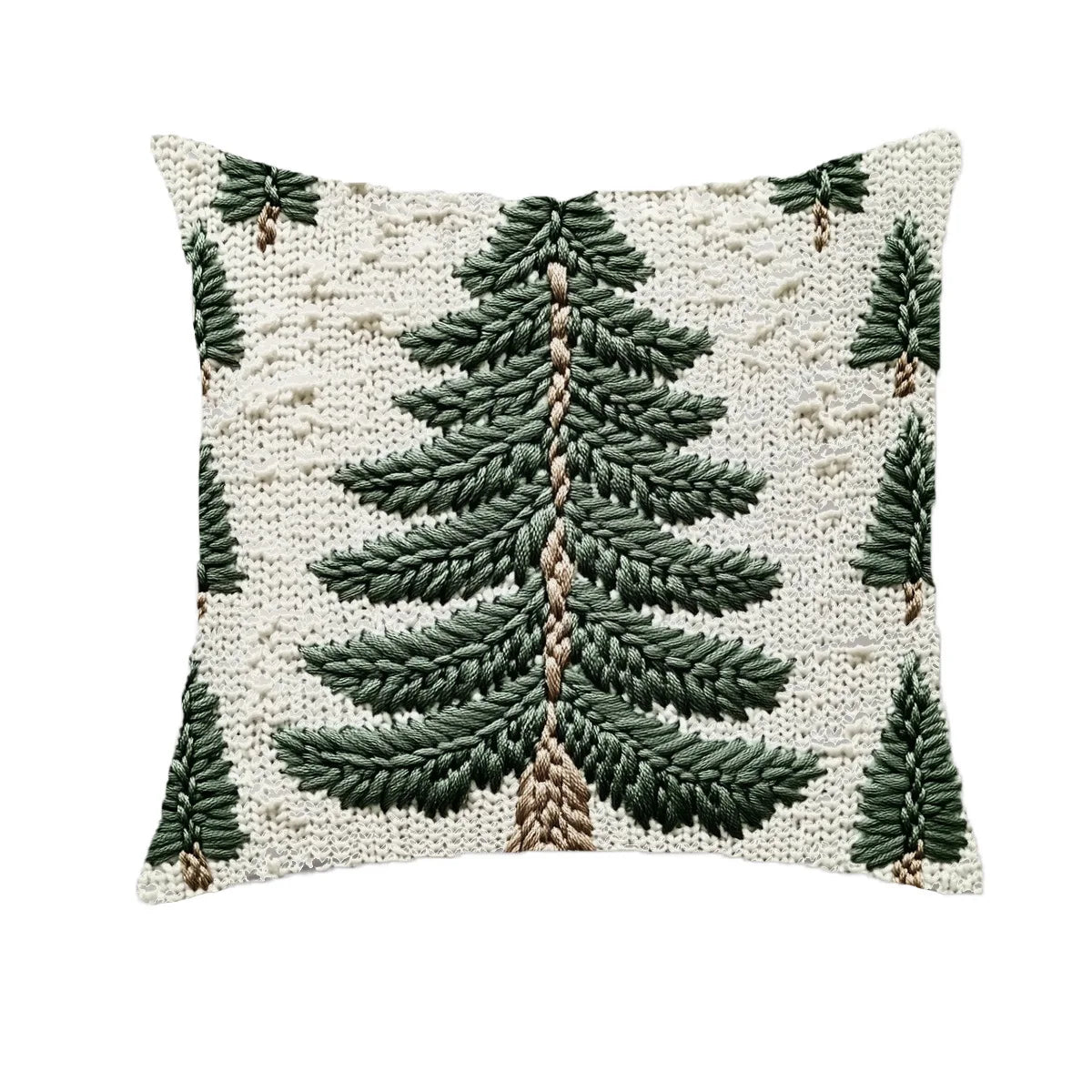 Merry Christmas Decorative Pillow Cover 45x45cm Linen Throw Pillowcase Xmas Tree Snowmen Letter Decor Pillowcase Cushion Cover