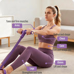 Pedal Resistance Band Tensioner Multi-Functional Household Gym Fitness Equipment Yoga Abdominal Strengthening Tension Rope