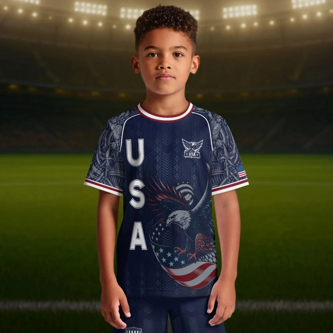 2026 America Soccer Jersey USA Football Team Jersey Match training Kit Summer Sports Men's T-Shirt Clothing Tee Y2k Woman ﻿