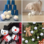 4/6/8cm White Christmas Balls Decoration Christmas Tree Hanging Accessories New Year Gift Box Navidad DIY Party Home Room Decor
