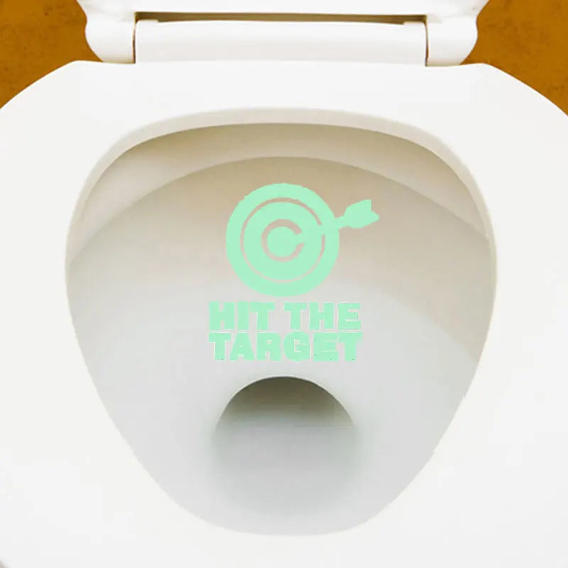 Luminous Toilet Stickers Waterproof  Bathroom Sign Paster Glow In The Dark Self-adhesive Decals For Home Decoration Supplies