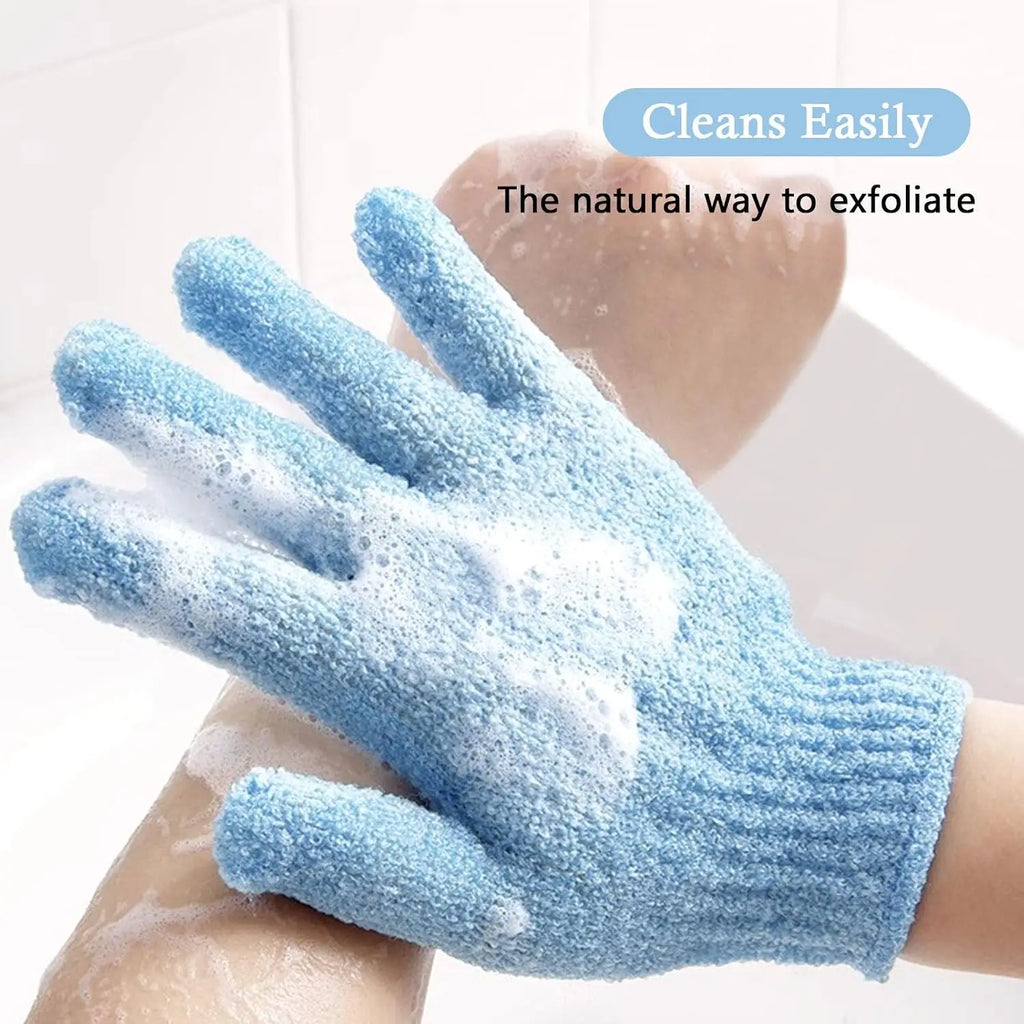 Exfoliating Gloves Bath Sponge Body Dead Skin Remover Bathroom Shower Brush Massager Scrub Exfoliator Magic Bathing Tools