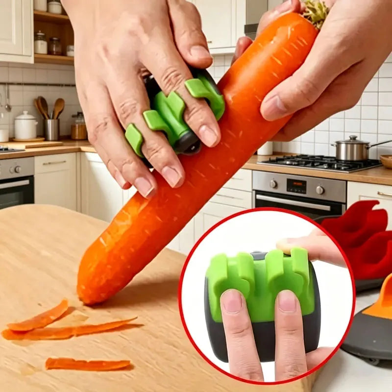 1 Easy and Convenient Black Green Peeler, Sharp Blade, Non Slip Grip, Suitable for Kitchen and Camping