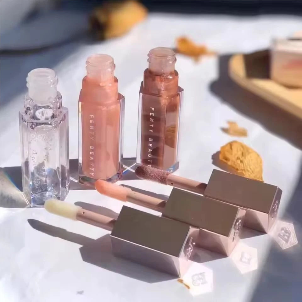 Luxury Fenty Beauty Mirror Water Light Flowing Lip Gloss Lasting Moisturizing High-saturation Color Shining Lip Gloss Makeup
