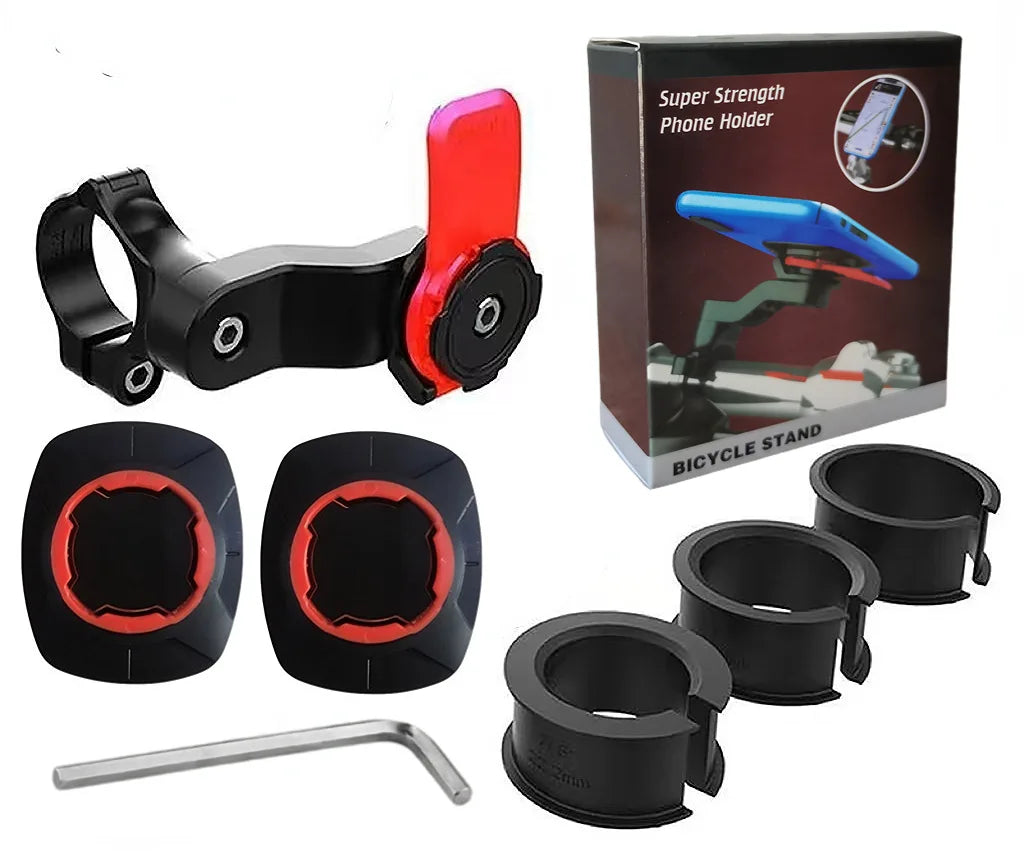 Motorcycle Phone Holder 360° Rotatable Bike Phone Support Anti-Shock Outdoor Riding Navigation Phone Bracket Cycling Accessories