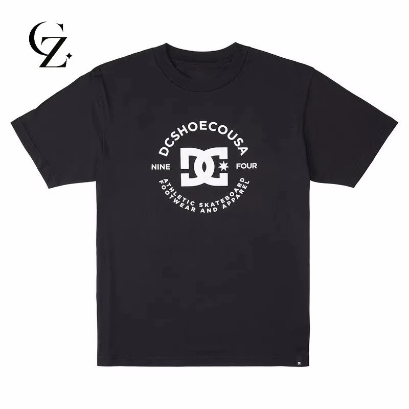 Luxury Trend 2026 New Summer Summer Fitness High-quality Printed Pure Cotton Men's and Women's Street Sports Fashion T-shirt