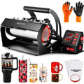 US Shipping Tumbler Heat Press Machine for 30oz 20oz 16oz Sublimation Tumblers Mugs Glass Jars Cans DIY Heat Transfer
