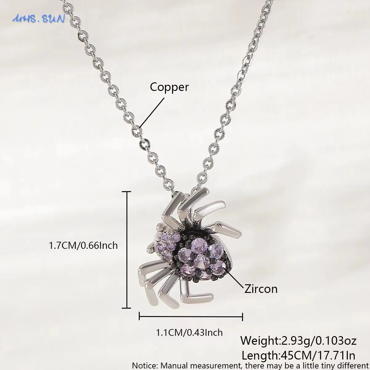 MHS.SUN Gothic Black Witch Hat Broom Pendant Necklace for Women Vintage Purple Zircon Heart Halloween Jewelry Festival Gifts