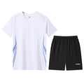 Summer Sportswear Set Casual Fitness Men Running Short Sleeve T-Shirt Quick Dry Shorts Women Breathable Fitness Short Sleeve Set