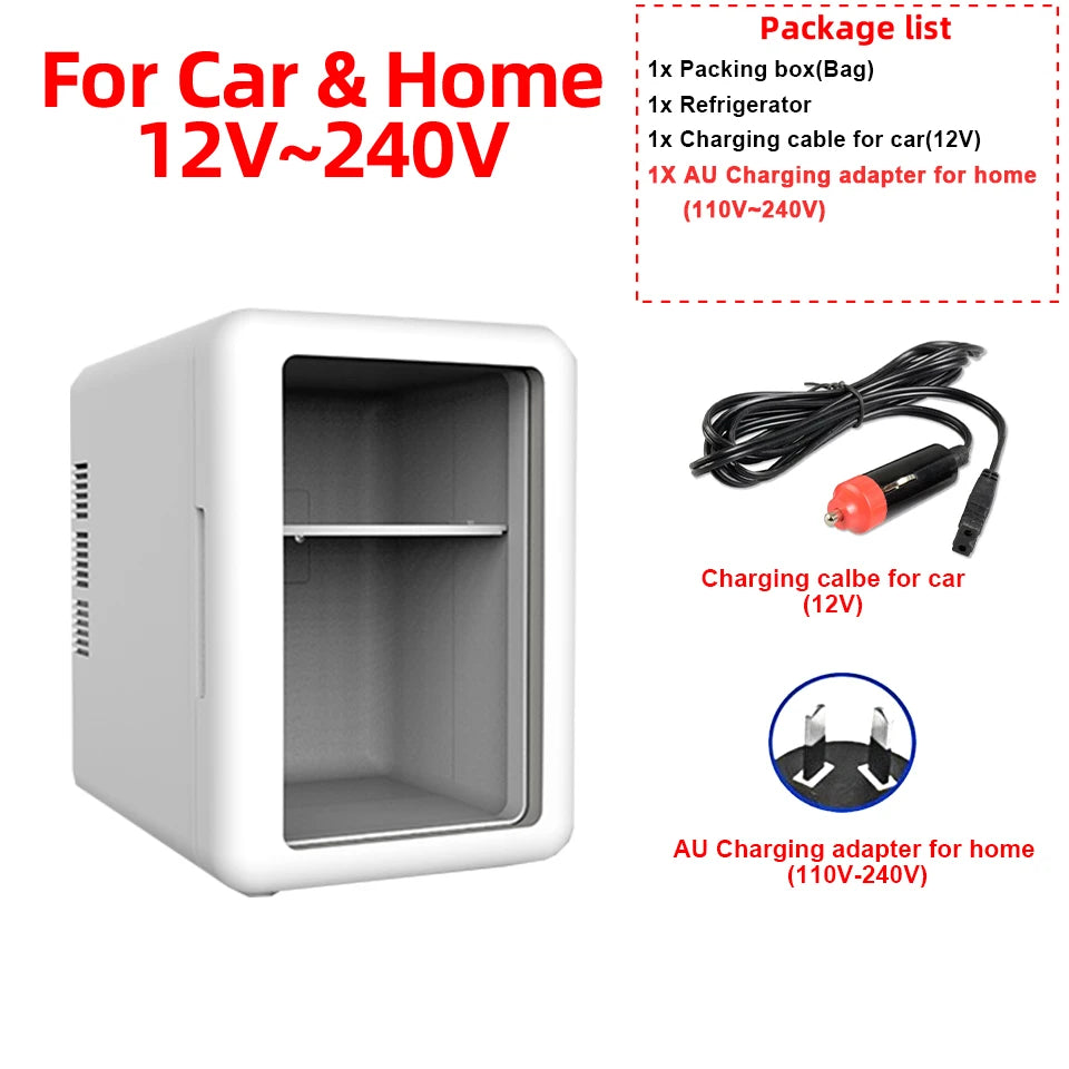 4L Mini Beauty Refrigerator With Cooling And Heat  Both Car Home Use Refrigerated Storage For Skincare Products To Keep Fresh