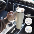40oz Insulated Tumbler acuum Cup 2.0 Thermal Mug for with Handle Straw Stainless Steel Hot and Cold Coffee Drinks