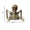 Horror Half Body Skeleton Ornament Halloween Buried Skull Bones Decor Graveyard Prop Desktop Outdoor Party Decor Supplies 2027