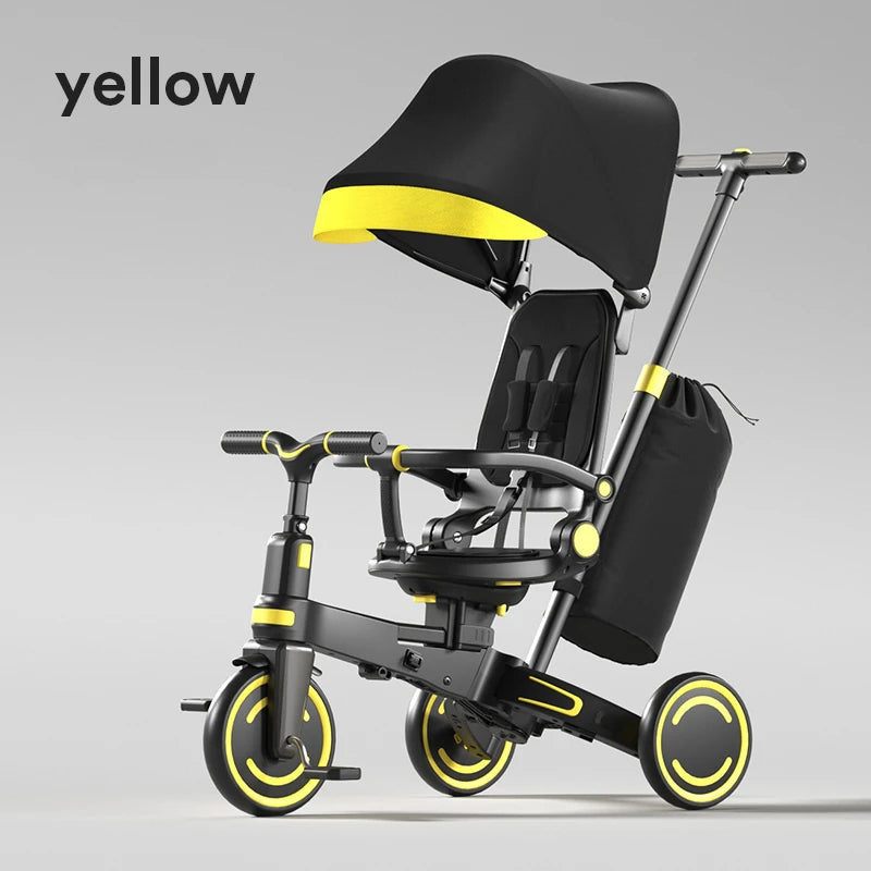 Lightweight three-wheeled baby stroller Two-way seat Multifunctional children's pedal tricycle Lightweight children's bicycle