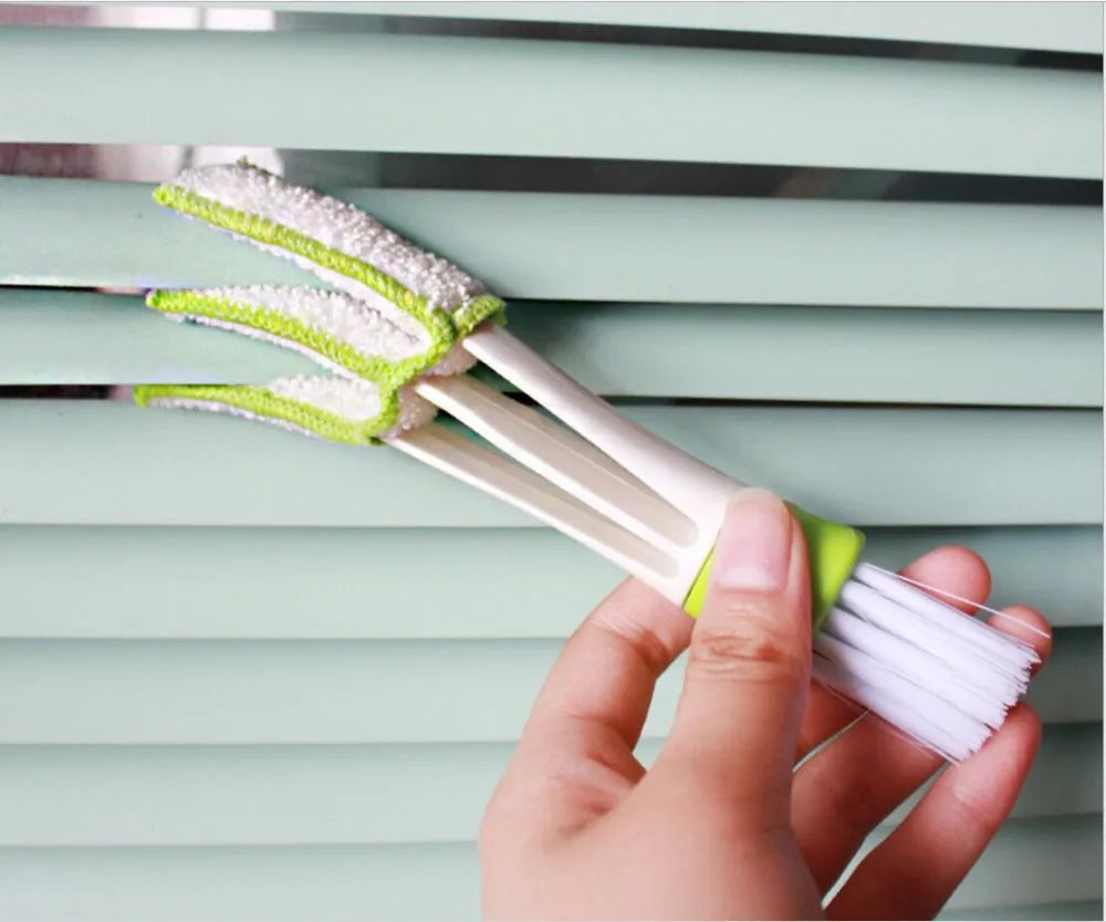 2In1 Green Car Cleaner Brush Vent Blinds for fiat 2007 2001 2003 1500 Chevolet PUNTO 2000 panda 2003