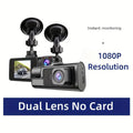 2 Camera Dash Cam W/ IR Night Vision Loop Recording & 2" IPS Screen 1080P ， DVR recorder, video recorder, Vehicle DVR