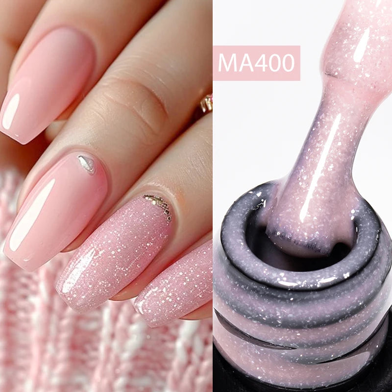 7ml Nude Rubber Base Gel, 68 Colors, DIY Nail Art Supplies Gel for Nails Design, UV LED Soak Off, Easy to Apply, Long Lasting