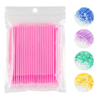 500/1000PCS  Eyelash Brushes Cotton Swab Micro Individual Eyelashes Microbrush Removing Cleaning Lash Extensions Accessori