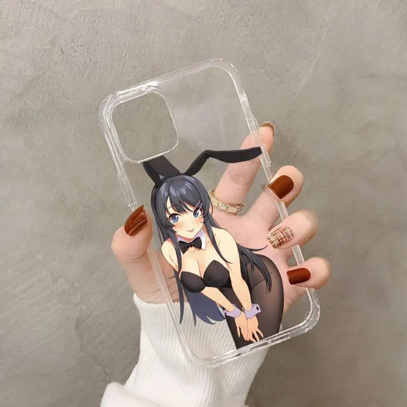 Anime Mai Sakurajima Phone Case for iPhone 11 12 13 mini pro XS MAX 8 7 6 6S Plus X 5S SE 2020 XR case