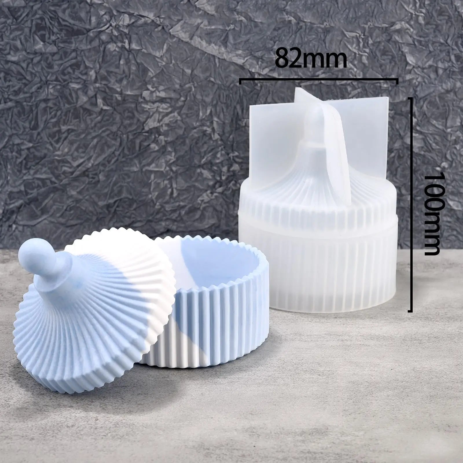 Silicone Mold For Cement With Lid Handmade Container Jars Box Resin Epoxy Mold Storage Box For DIY Jewelry Making Crafts