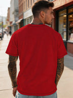 Christmas New Men'S Short Sleeve T-Shirt Casual Holiday Party Festive Attire Suitable for Christmas Gifts And Family Gatherings