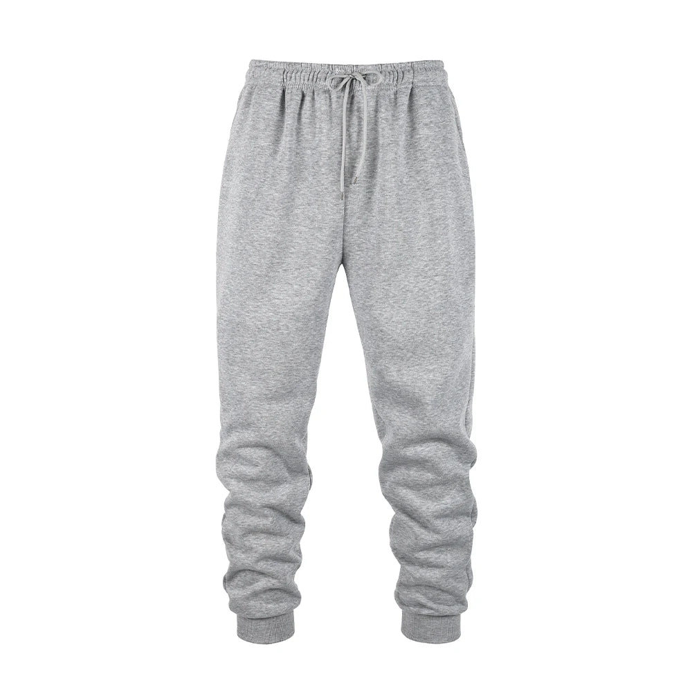 Men's Jogging Sports Pants Autumn Winter Sweatpants Men Sports Gym Trousers Fashion Solid Color Casual Workout Long Pants