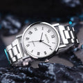New Men's Fashion Business Steel Strip Watch Trendy High Beauty Quartz Watch Decorative Gift Watch