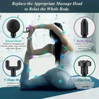 Mini USB Massage Gun – Portable Fascia Relaxer for Neck, Shoulders, and Back, Quiet Muscle Relief for Home and Travel