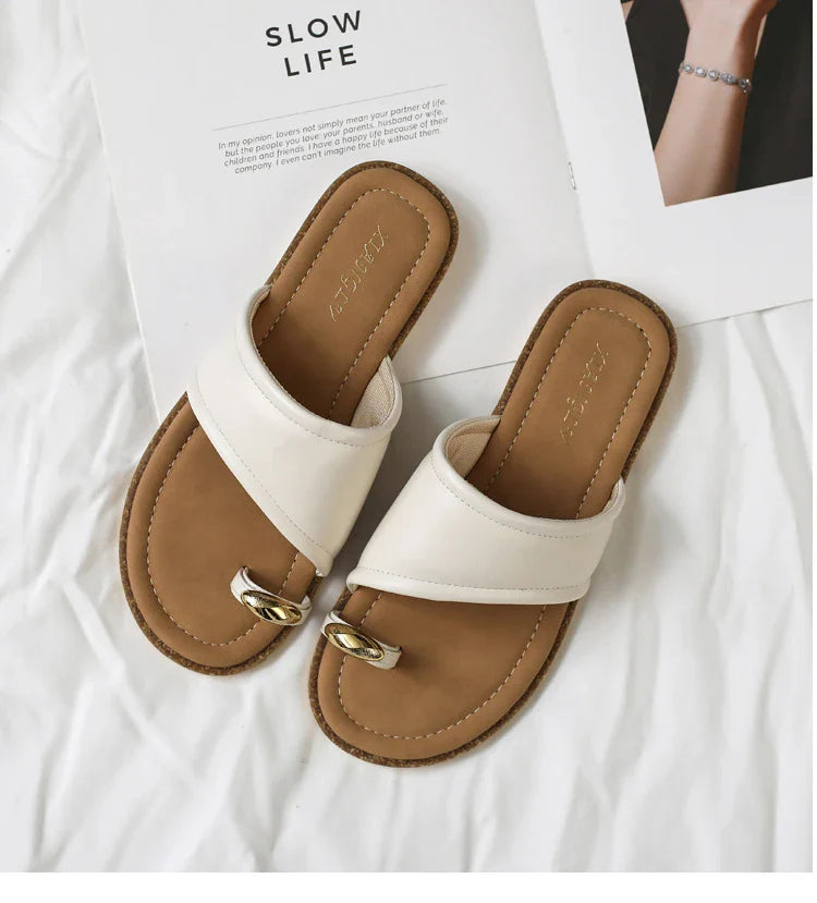 Summer Sandals Shoes for Woman Fashion Outdoor Flat Slippers Sandals Open Toe Casual Beach Slides Shoes Zapatos Para Mujer тапоч