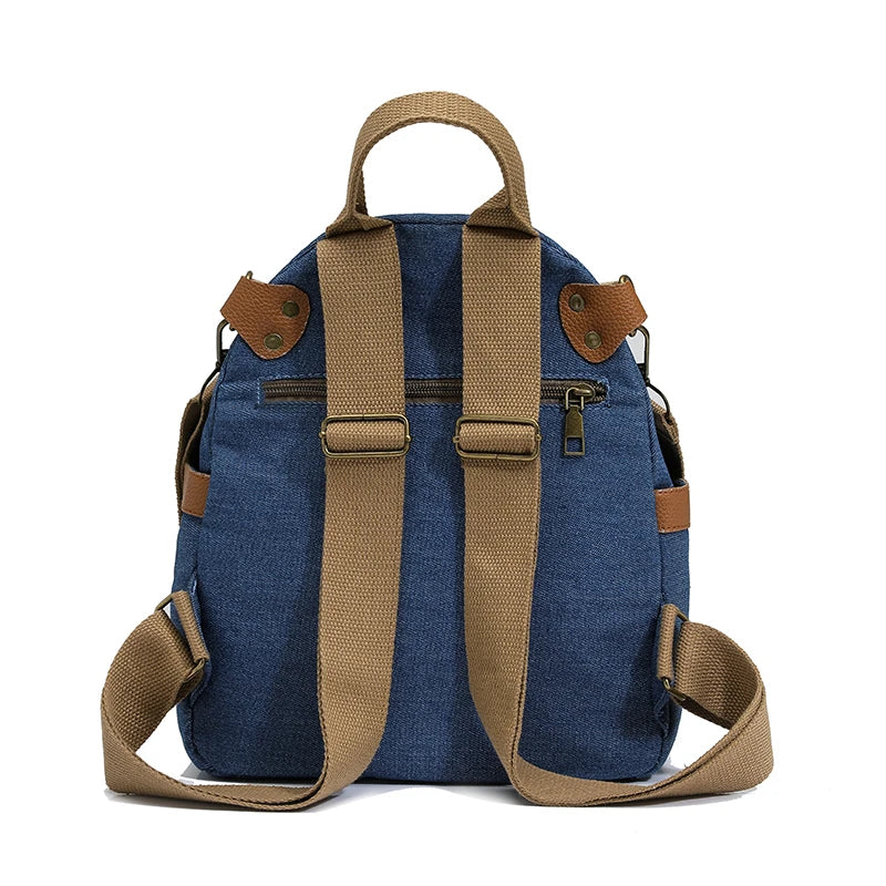 Women's Bags 2026 New Canvas Women's Crossbody Bag Single Shoulder Small Square Bag Trendy Mom Bag Ethnic Style
