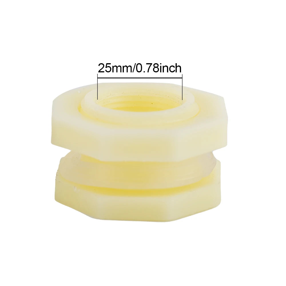 3/4 Inch Rain Barrel Bulkhead Fitting Kit PVC Rain Barrel Valve with Hose AdapterRain Barrel Kit for Aquariums Water Tanks Pools