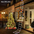 Christmas Decoration 2027 Glowing Santa Claus Climbing Ladder Room Decoration Home Outdoor Garden Cristmas Tree Ornement Gift