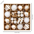 42PCS 6CM Champagne Christmas Ball Xmas Tree Hanging Pendant Ornaments 2026 Christmas Home Decoration 2027 New Year Navidad Gift