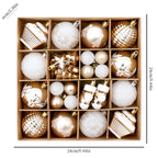 42PCS 6CM Champagne Christmas Ball Xmas Tree Hanging Pendant Ornaments 2026 Christmas Home Decoration 2027 New Year Navidad Gift