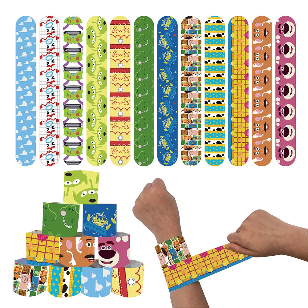 Toy Story Party Decoration Tableware Paper Plates Party Favors Gift Tablecloth BirthdayParty Supplies Toys Stamp Bracelet
