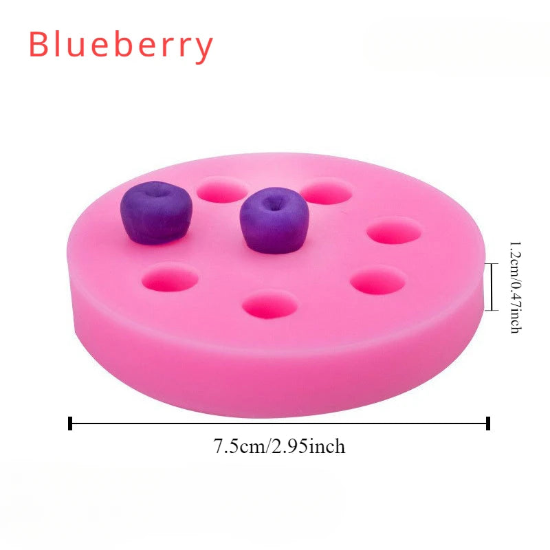 Strawberry Silicone Mold Fondant Chocolate Jelly Making Cake Tools Decorative Mold Oven Steam Available DIY Clay Resin Art