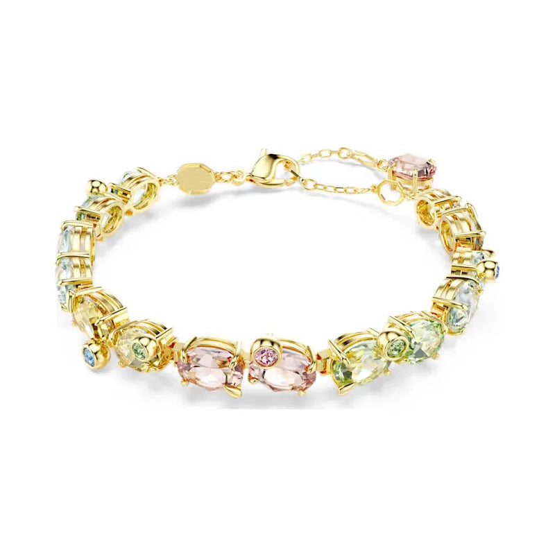Bracelet Original Jewelry Fine Candy Blue Green Big Bracelet Gifts for Women Luxury Chain Suitable for parties Christmas holiday