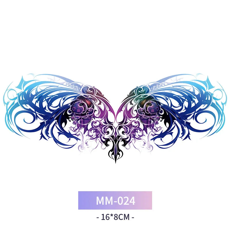 Sexy Succubus Tattoo Stickers Tatoo Waist Chest Woman Art Temporary Tattoos Waterproof Long-Lasting Fake Tattoos For Women