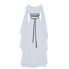 Women Dresses Vintage Medieval Cosplay Costume Ghost Witch Vampire Gothic Dress Halloween Christmas Masquerade Party Dress