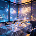 Shiny Sequin Round Tablecloth Sparkly Fabric Table Cover Wedding Banquet Party Decor Multi Round Sizes Available