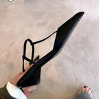 Shoes for Women Sexy Pointed Toe Women's Sandals Comfortable Low Heel Trendy Sandal Simple Versatile Large Size Pumps